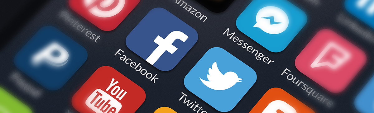 Social Media Icons on Phone