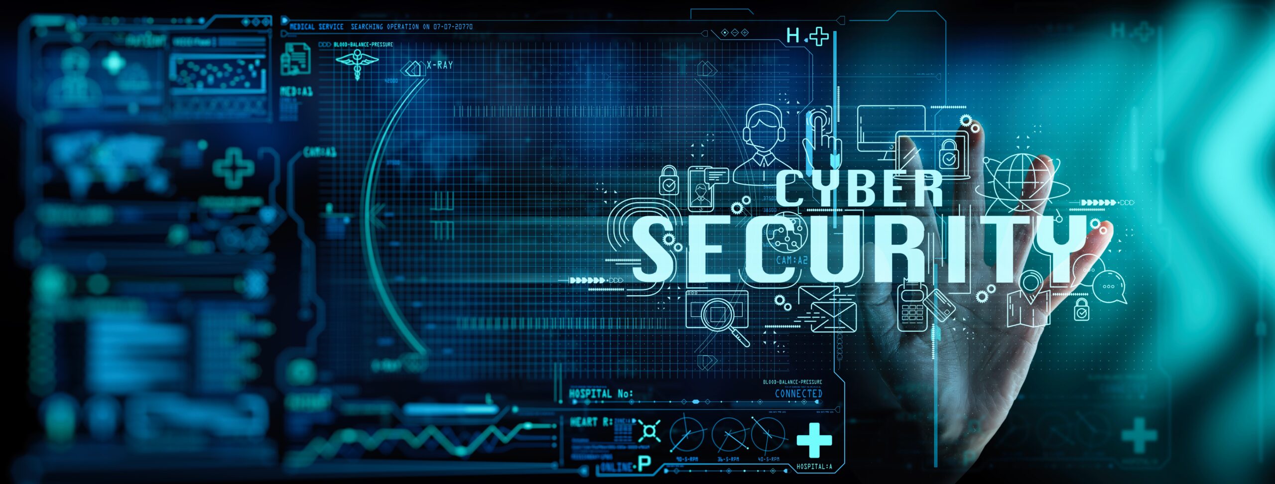 Image stating cyber security.